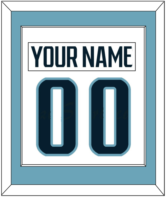 Seattle Nameplate & Number (Back) Combined - Road White - Essential Tier 3
