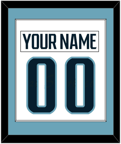 Seattle Nameplate & Number (Back) Combined - Road White - Essential Tier 3