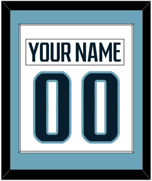 Seattle Nameplate & Number (Back) Combined - Road White - Essential Tier 3