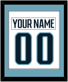 Seattle Nameplate & Number (Back) Combined - Road White - Single Mat 3