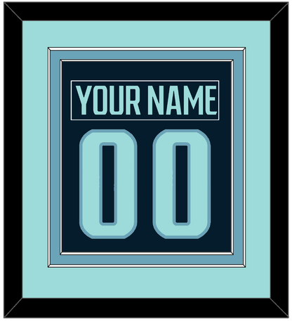 Seattle Nameplate & Number (Back) Combined - Home Navy - Signature Tier 2