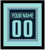 Seattle Nameplate & Number (Back) Combined - Home Navy - Double Mat 2