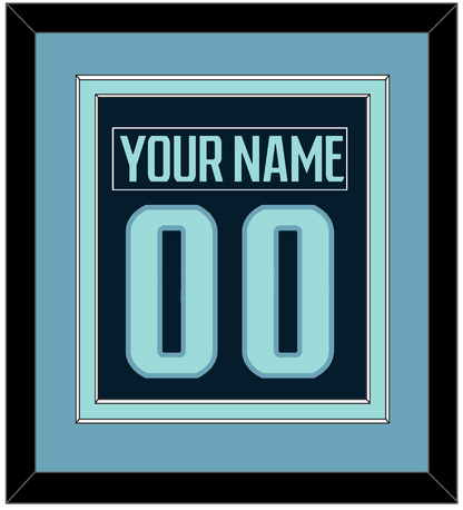Seattle Nameplate & Number (Back) Combined - Home Navy - Signature Tier 3