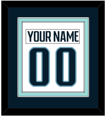 Seattle Nameplate & Number (Back) Combined - Road White - Signature Tier 2