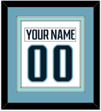 Seattle Nameplate & Number (Back) Combined - Road White - Double Mat 3