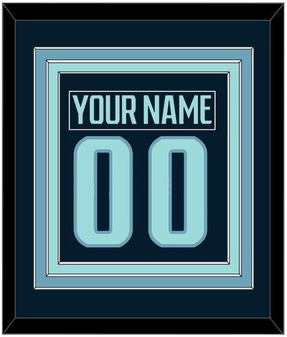Seattle Nameplate & Number (Back) Combined - Home Navy - Premier Tier 2