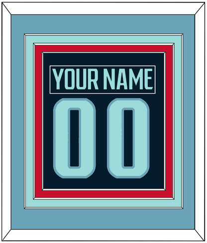 Seattle Nameplate & Number (Back) Combined - Home Navy - Premier Tier 4