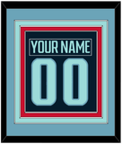 Seattle Nameplate & Number (Back) Combined - Home Navy - Triple Mat 4