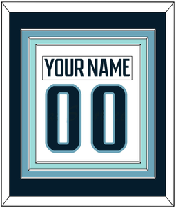 Seattle Nameplate & Number (Back) Combined - Road White - Triple Mat 2