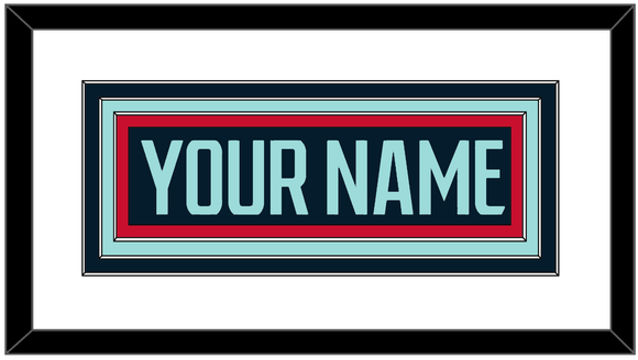 Seattle Nameplate - Home Navy Blue - Triple Mat 1