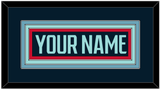 Seattle Nameplate - Home Navy Blue - Triple Mat 2