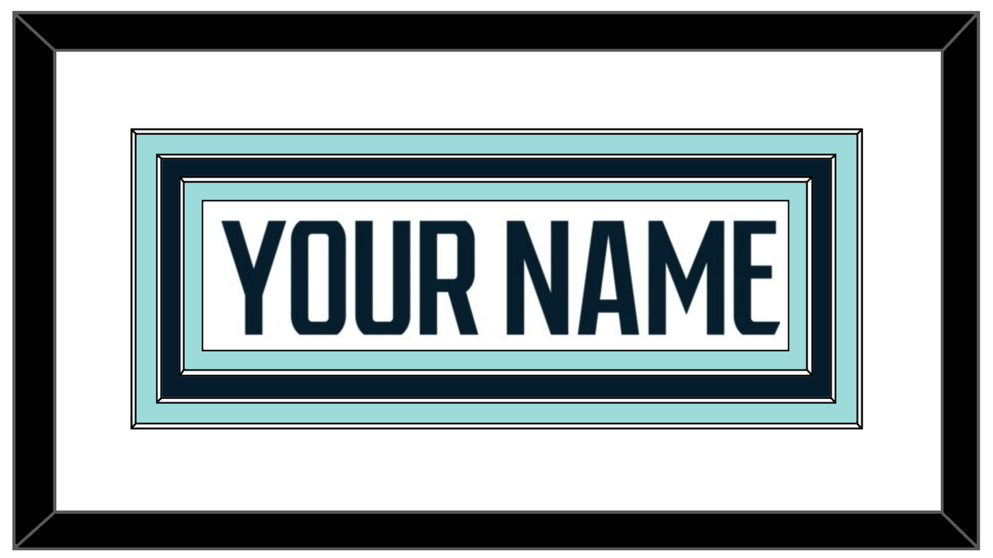 Seattle Nameplate - Road White - Premier Tier 1
