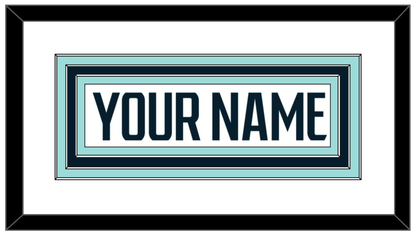 Seattle Nameplate - Road White - Premier Tier 1