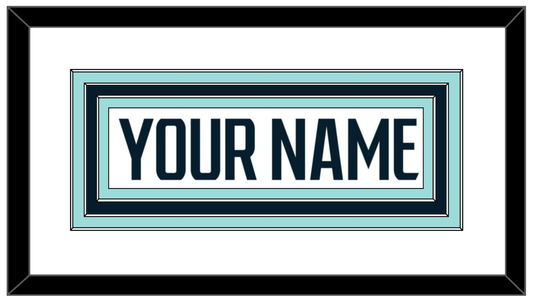 Seattle Nameplate - Road White - Premier Tier 1
