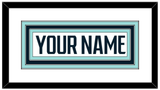 Seattle Nameplate - Road White - Triple Mat 1