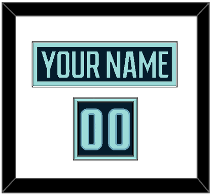 Seattle Nameplate & Number (Shoulder) - Home Navy Blue - Signature Tier 1
