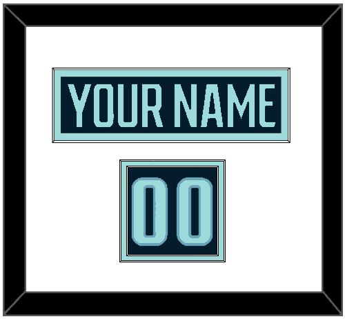 Seattle Nameplate & Number (Shoulder) - Home Navy Blue - Signature Tier 1