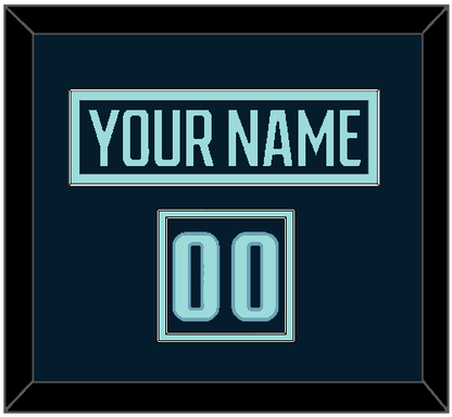 Seattle Nameplate & Number (Shoulder) - Home Navy Blue - Signature Tier 2