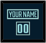 Seattle Nameplate & Number (Shoulder) - Home Navy Blue - Double Mat 2