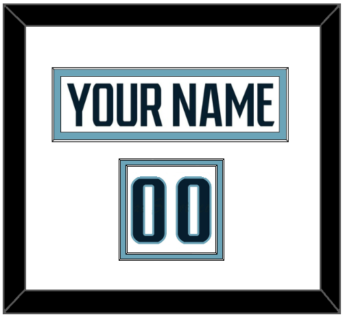 Seattle Nameplate & Number (Shoulder) - Road White - Signature Tier 1