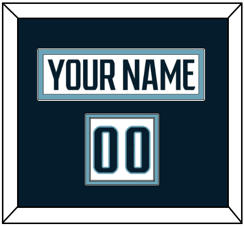 Seattle Nameplate & Number (Shoulder) - Road White - Signature Tier 2