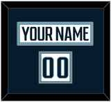 Seattle Nameplate & Number (Shoulder) - Road White - Double Mat 2