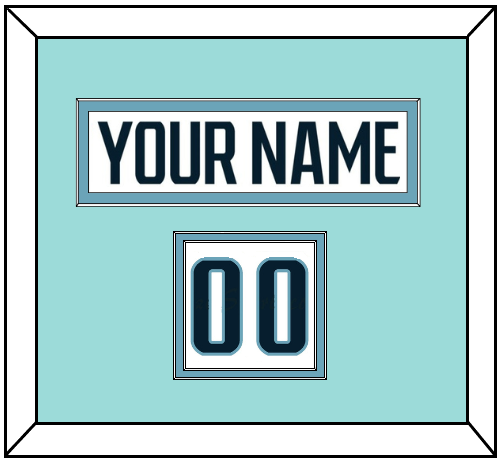 Seattle Nameplate & Number (Shoulder) - Road White - Signature Tier 3