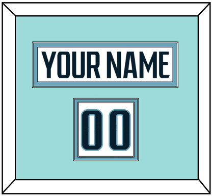 Seattle Nameplate & Number (Shoulder) - Road White - Signature Tier 3