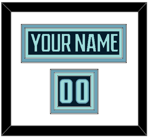 Seattle Nameplate & Number (Shoulder) - Home Navy Blue - Premier Tier 1
