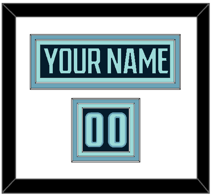 Seattle Nameplate & Number (Shoulder) - Home Navy Blue - Premier Tier 1