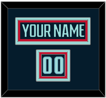Seattle Nameplate & Number (Shoulder) - Home Navy Blue - Premier Tier 2