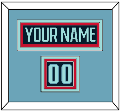 Seattle Nameplate & Number (Shoulder) - Home Navy Blue - Premier Tier 3