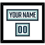 Seattle Nameplate & Number (Shoulder) - Road White - Triple Mat 1