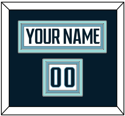 Seattle Nameplate & Number (Shoulder) - Road White - Premier Tier 2