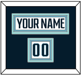 Seattle Nameplate & Number (Shoulder) - Road White - Triple Mat 2