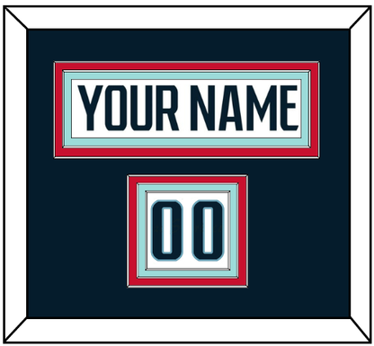 Seattle Nameplate & Number (Shoulder) - Road White - Premier Tier 3