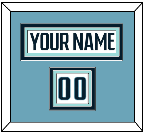 Seattle Nameplate & Number (Shoulder) - Road White - Premier Tier 4