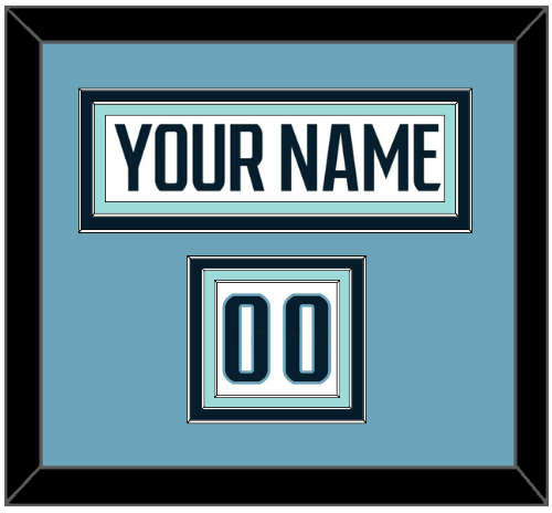 Seattle Nameplate & Number (Shoulder) - Road White - Premier Tier 4
