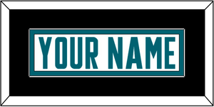 San Jose Nameplate - Road White - Single Mat 3