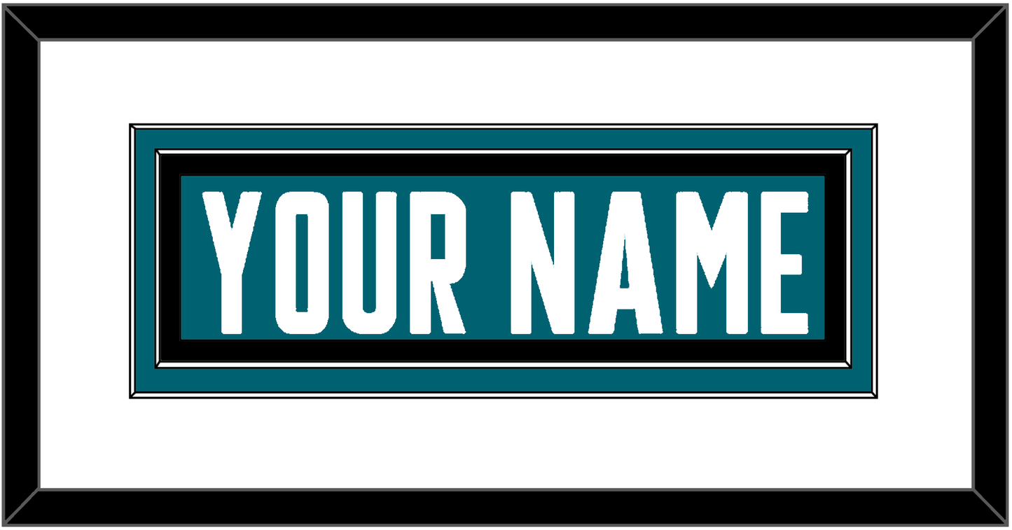 San Jose Nameplate - Home Teal - Signature Tier 1