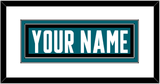 San Jose Nameplate - Home Teal - Double Mat 1