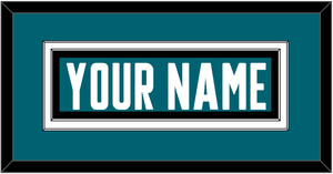 San Jose Nameplate - Home Teal - Double Mat 2