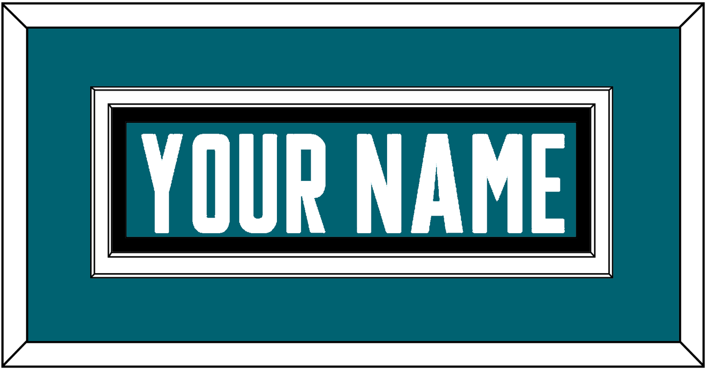 San Jose Nameplate - Home Teal - Signature Tier 2