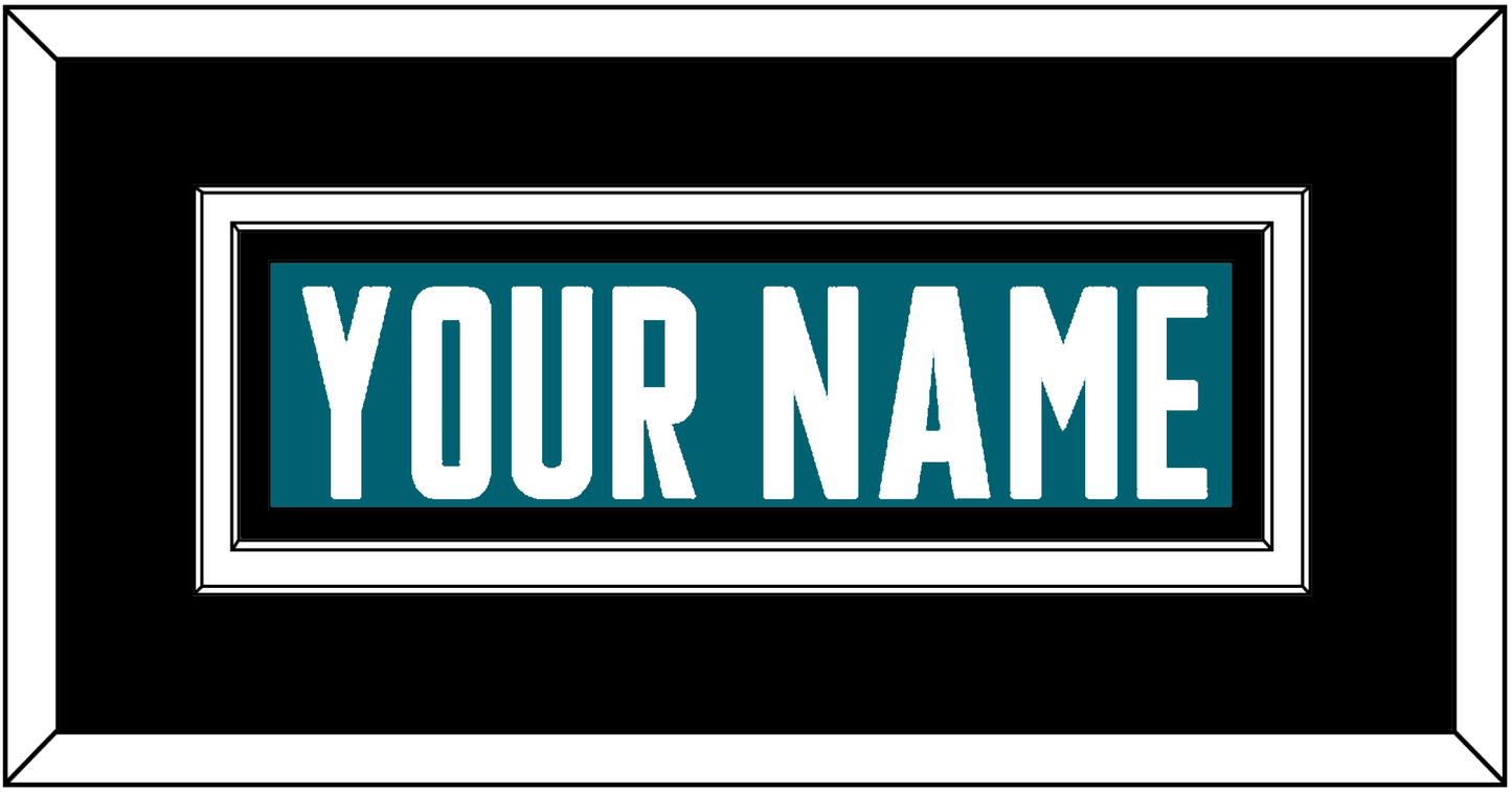 San Jose Nameplate - Home Teal - Signature Tier 3