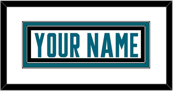 San Jose Nameplate - Road White - Double Mat 1