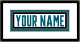 San Jose Nameplate - Road White - Double Mat 1