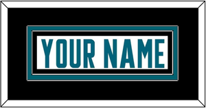 San Jose Nameplate - Road White - Double Mat 3