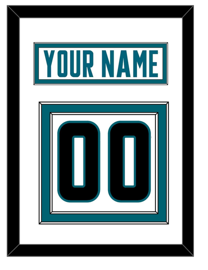 San Jose Nameplate & Number (Back) - Road White - Signature Tier 1