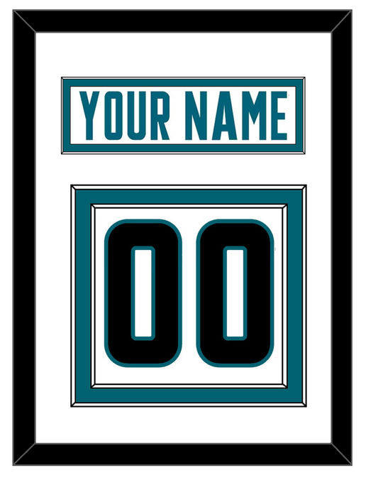 San Jose Nameplate & Number (Back) - Road White - Signature Tier 1