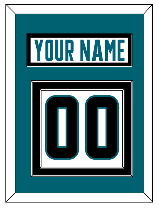 San Jose Nameplate & Number (Back) - Road White - Signature Tier 2